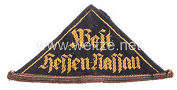 HJ Gebietsdreieck "West Hessen-Nassau" mit goldener Traditionslitze für Mitglieder vor 1933