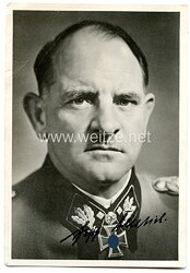 Waffen-SS - Originalunterschrift von Ritterkreuzträger und General der Waffen-SS Sepp Dietrich