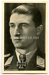 Luftwaffe - original Unterschrift von Ritterkreuz- u. Brillantenträger Hauptmann Walter Nowotny