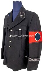 SS-Verfügungstruppe : Schwarzer Dienstrock für einen SS-Rottenführer der Leibstandarte SS "Adolf Hitler"