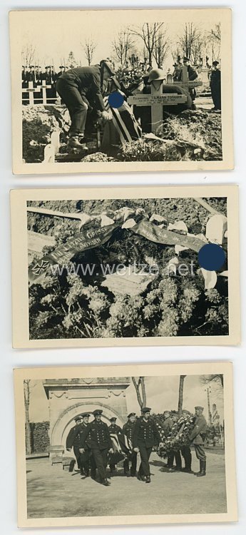Wehrmacht Heer Foto, Beerdigung eines Feldwebel in der 1. Pz. Jg. Abt. 255