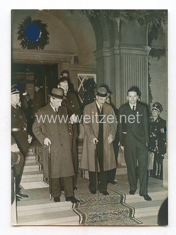 3. Reich Pressefoto: Britische Botschafter Henderson in Berlin 24.9.1938