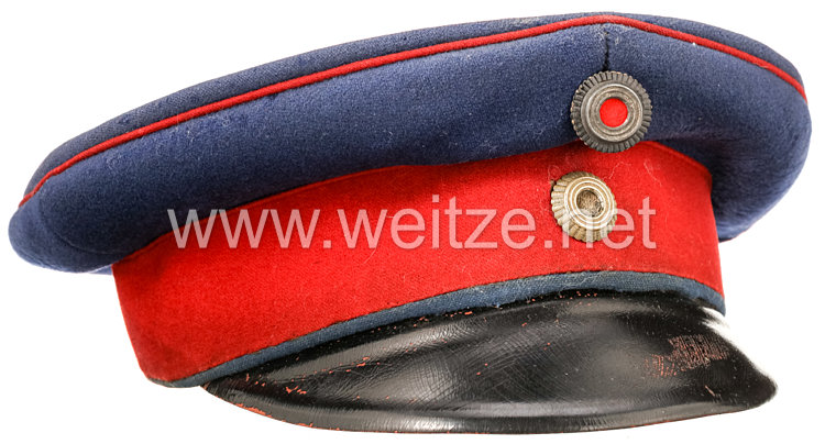 Bayern Schirmmütze für einen Offizier im 11. Infanterie-Regiment von der Tann