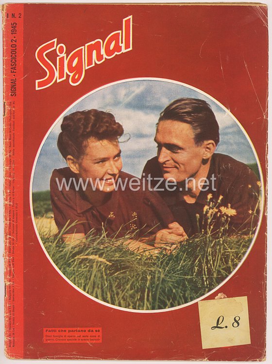 Signal - Sonderausgabe der " Berliner Illustrierten Zeitung " - Jahrgang 1945 Heft Nr. I 2 ( italienisch )