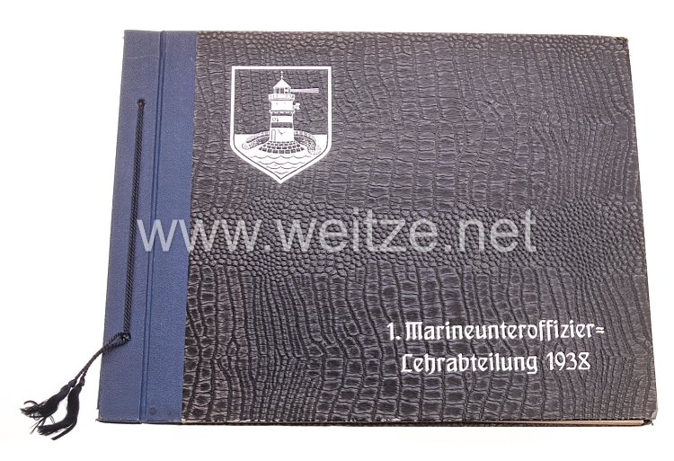 Kriegsmarine Album zur Erinnerung an den 1. Marineunteroffizier-Lehrabteilung 1938
