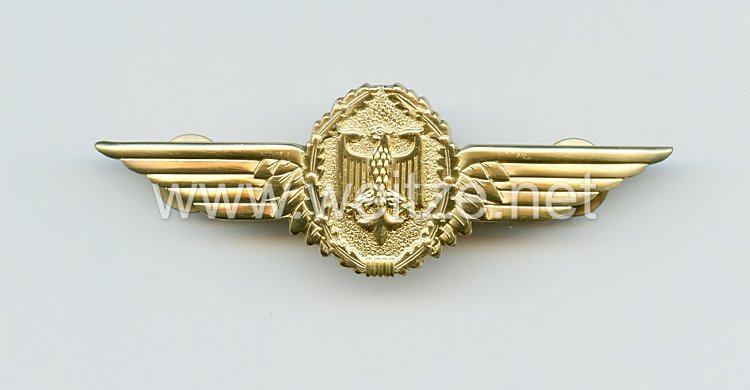 Bundesrepublik Deutschland ( BRD ) Bundeswehr, Tätigkeitsabzeichen Militärluftfahrzeugführer in Gold