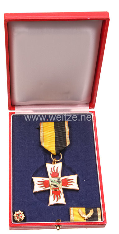 Bundesrepublik Deutschland ( BRD ) - Sachsen-Anhalt Goldenes Brandschutz-Ehrenzeichen