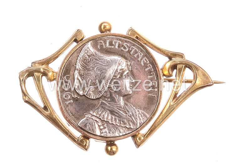 SCHWEIZ, ST.GALLEN., - Altstätten. Medaille 1906 als Brosche