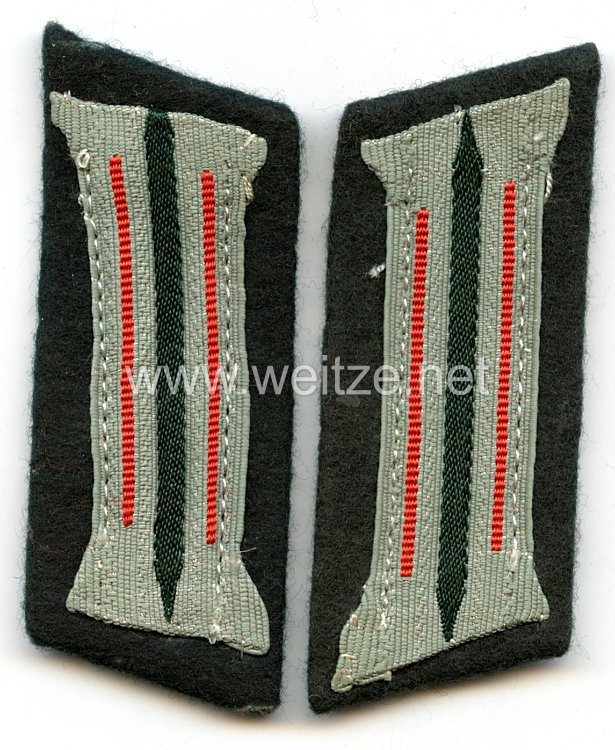 Wehrmacht Heer Paar Kragenspiegel Mannschaft für Artillerie (Neuanfertigung)