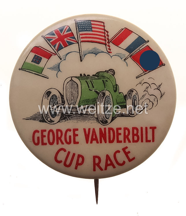 UA offizielles Besucherabzeichen am George Vanderbilt Cup Race 1937