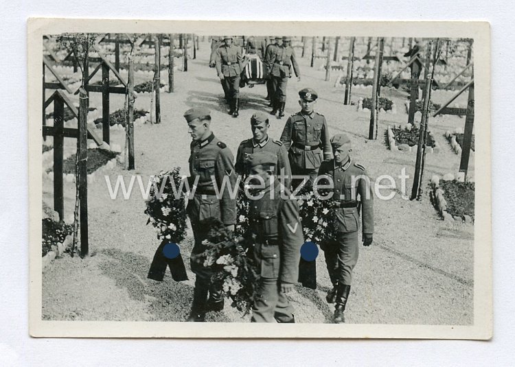 Wehrmacht Heer Foto, Beerdigung eines Soldaten