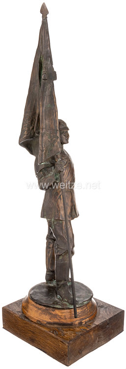 Preußen Statuette eines Fahnenträgers im 5. Westpreußischen Infanterie-Regiment Nr. 148 Bild 2
