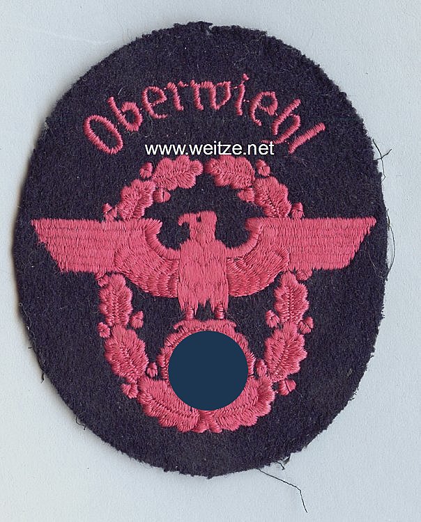 III. Reich Feuerwehr Ärmeladler " Oberwiehl "