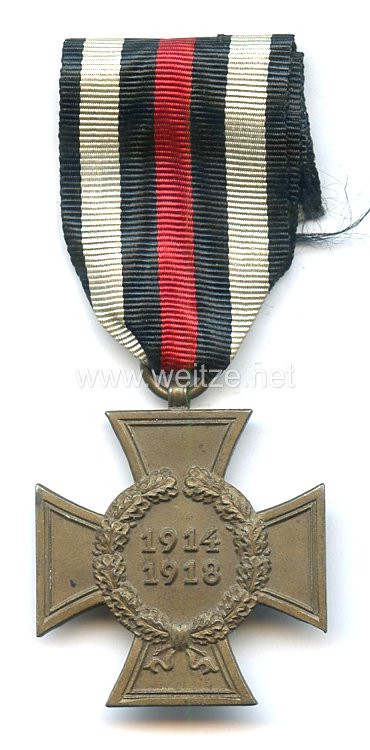 Ehrenkreuz für Kriegsteilnehmer 1914-18 - " W.K. "