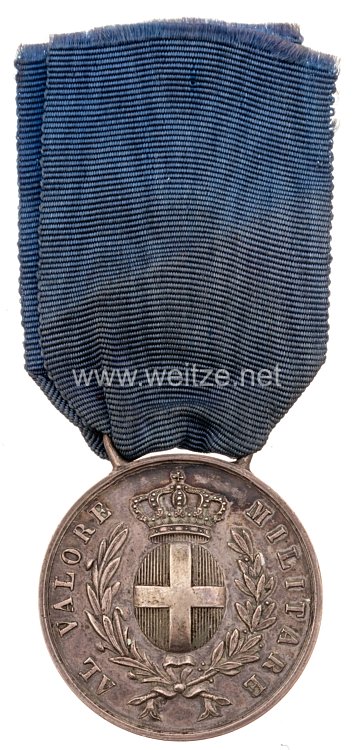 Königreich Italien 1. Weltkrieg Silberne Tapferkeitsmedaille "Al Valore Militare"