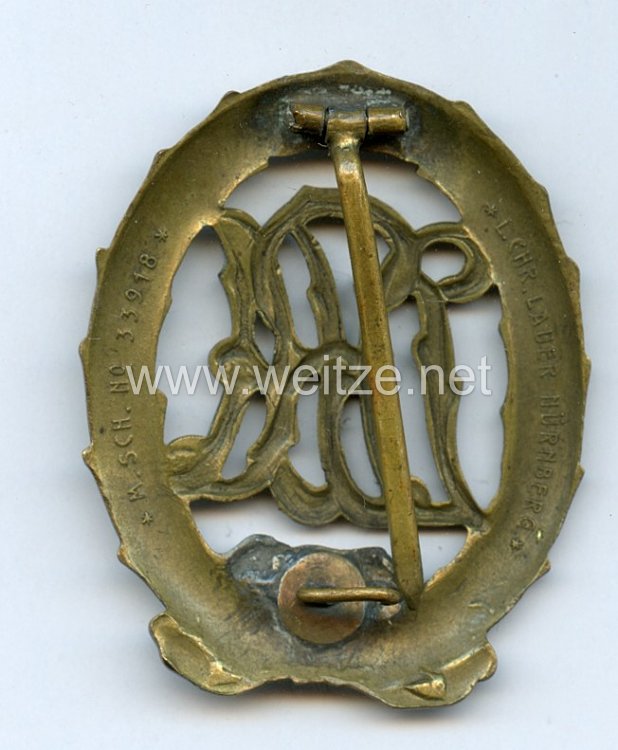 Deutsches Turn- und Sportabzeichen 1919 DRA in Bronze Bild 2