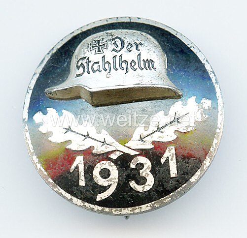 Stahlhelmbund - Diensteintrittsabzeichen 1931 - Silber