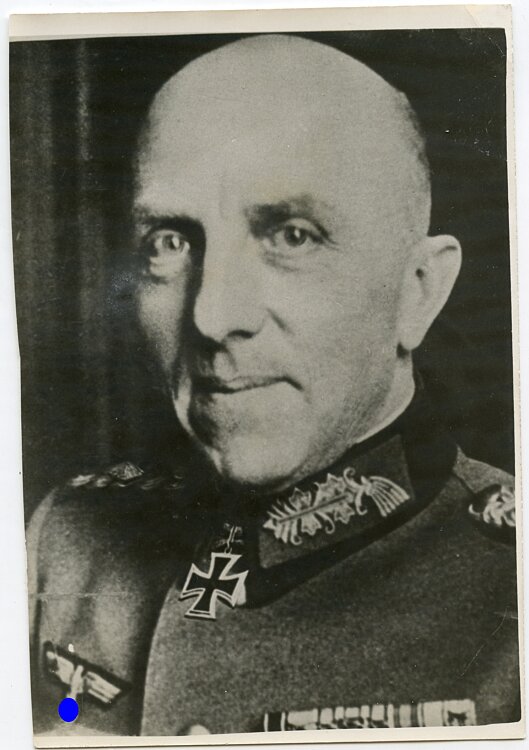 Portraitfoto, Ritterkreuzträger und General der Infanterie Mauritz von Wiktorin