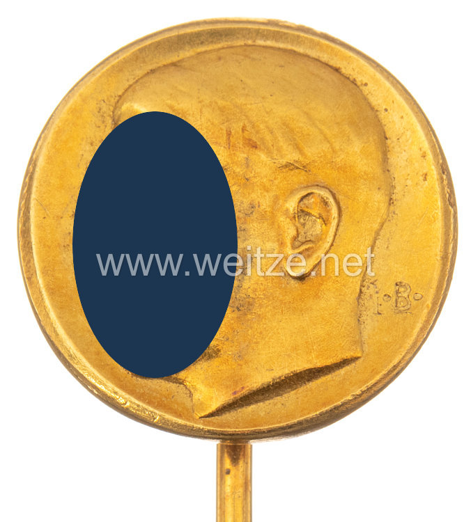 Nationalsozialistische Volkswohlfahrt ( NSV ) - Goldene Ehrennadel " Für Verdienste um die soziale Fürsorge " ( Adolf Hitler ) Bild 2