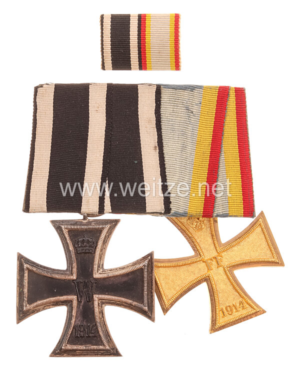 Ordensschnalle eines mecklenburgischen Veteranen des 1. Weltkriegs 