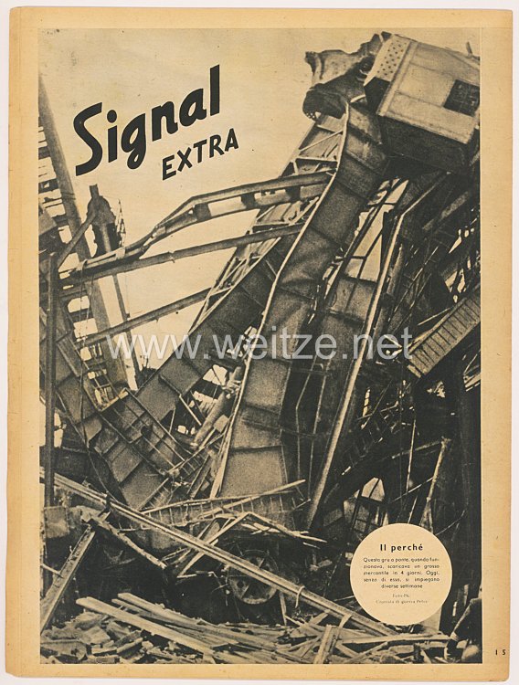 Signal - Sonderausgabe der " Berliner Illustrierten Zeitung " - Sonderheft Nr. I 5 von 1944 : Signal Extra - Per guadagnar tempo ( italienisch ) Bild 2