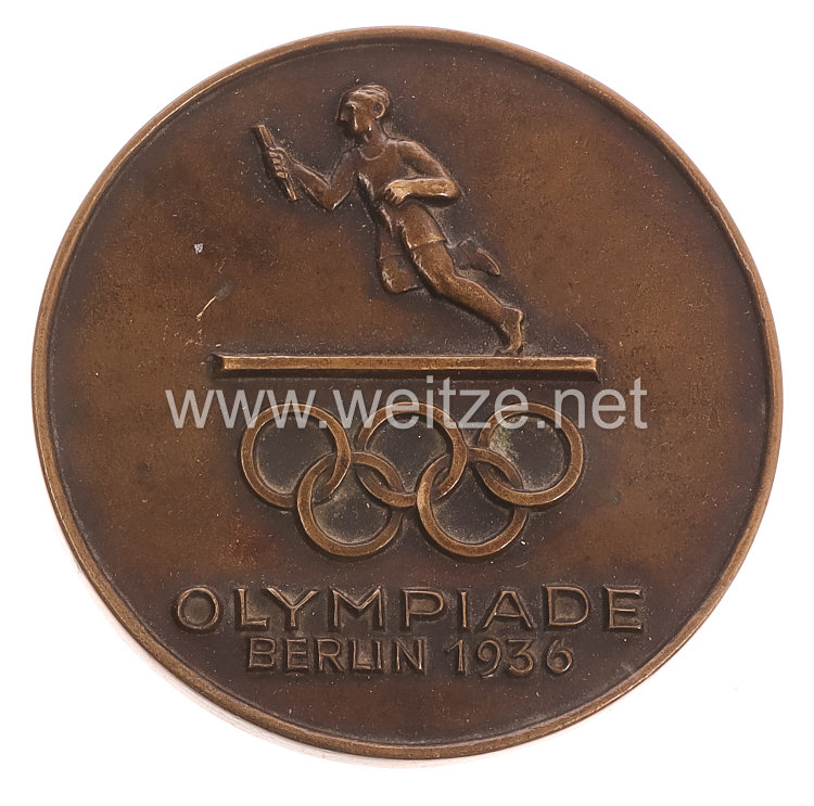 XI. Olympischen Spiele 1936 Berlin - schwere Bronzeplakette