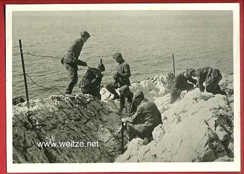 Reichsarbeitsdienst ( RAD ) - Propaganda-Postkarte " Arbeitsmänner des Arbeitsgaues XX. Westfalen-Süd im Kriegseinsatz "