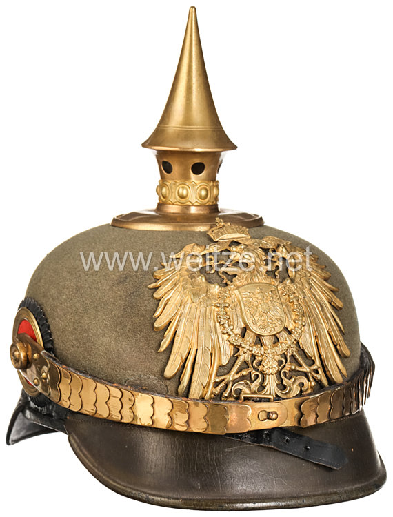 German Reich Pickelhaube model 1900 for an officer in the East Asian Expeditionary Corps