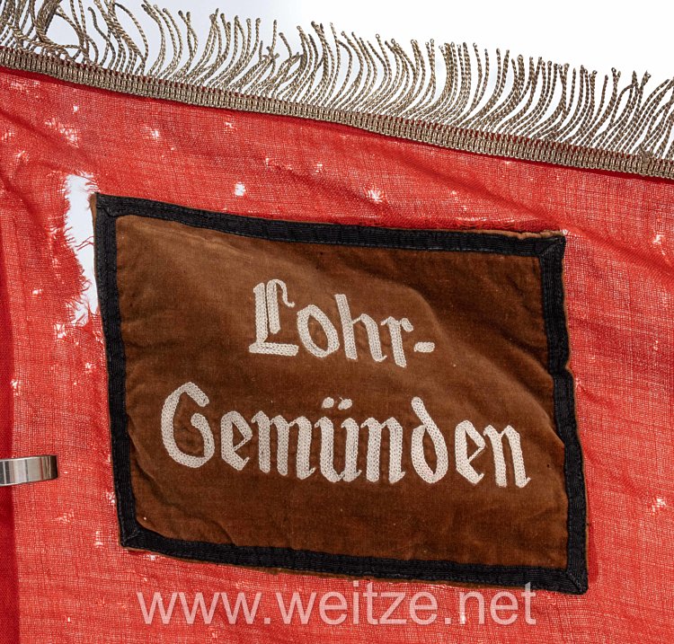 NSDAP große Kreisfahne des Kreises "Lohr-Gemünden" Bild 2