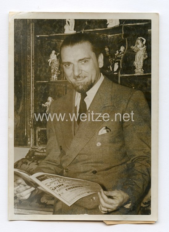 III. Reich Pressefoto. Grandi - Justizminister. 12.7.1939.