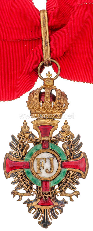 Österreich K. u. K. Monarchie Franz-Joseph Orden Komturkreuz mit Kriegsdekoration eines niederen Grades Bild 2
