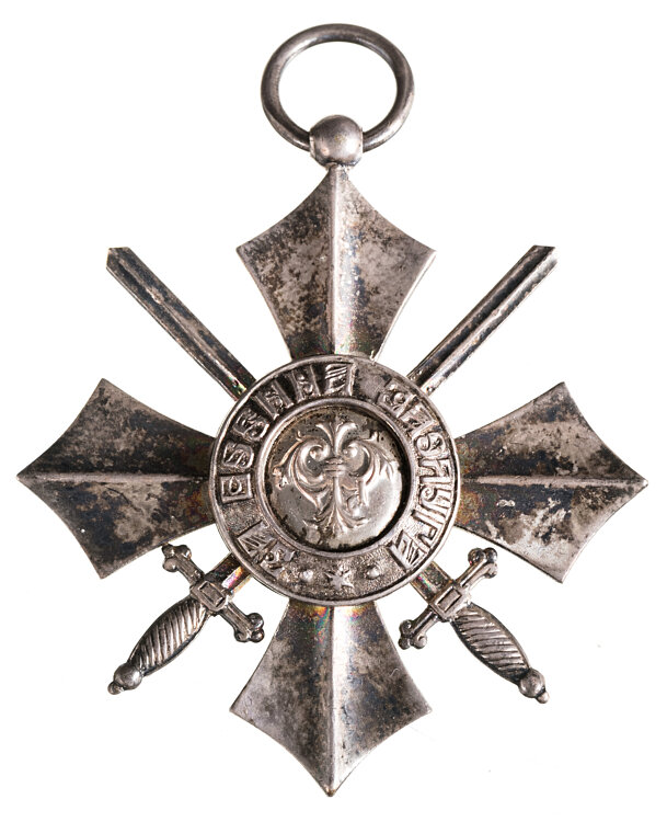 Königreich Bulgarien Militärverdienst-Orden Silbernes Verdienstkreuz mit Schwertern