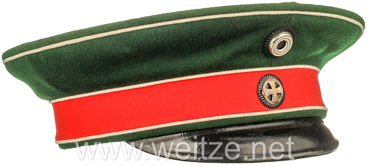 Preußen Schirmmütze für einen Reserve-Offizier im 2. Westfälischen Husaren-Regiment Nr. 11