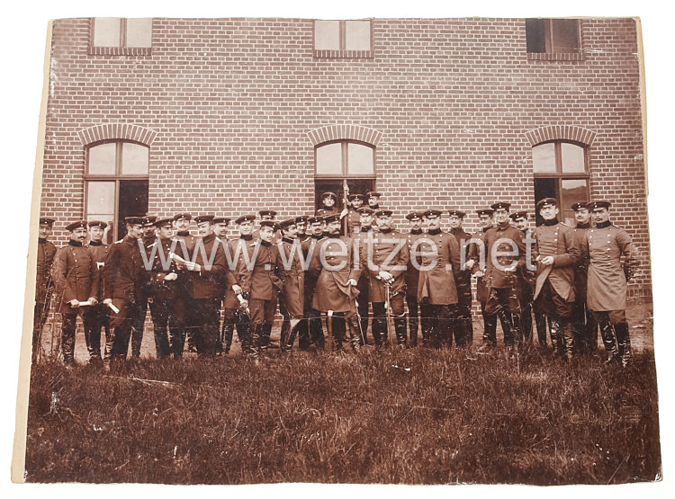Deutsches Kaiserreich Foto, Soldaten der Schiess-Schule der Feldartillerie in üterbog 1898