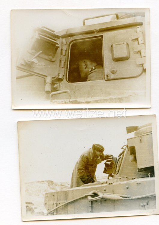 Wehrmacht Fotos einer Panzerturm - Luke 