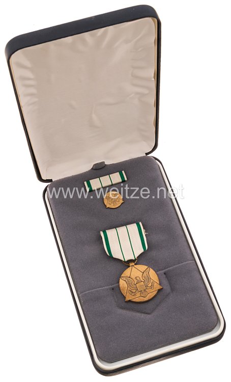 USA - Departement of the Army Commanders Award for Public Service Medal in Case with Lapel Pin and Ribbon Bar   
