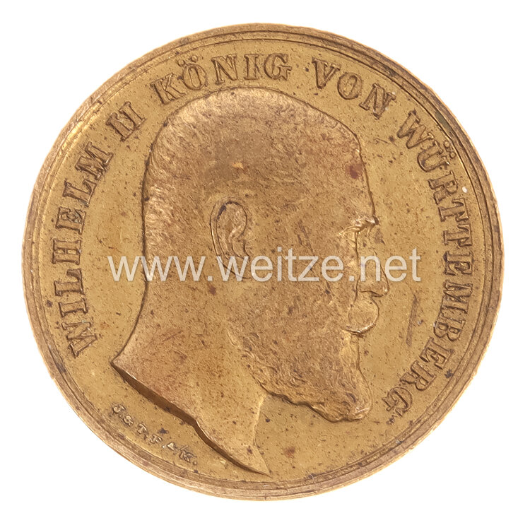 Württemberg König Wilhelm II. Medaille