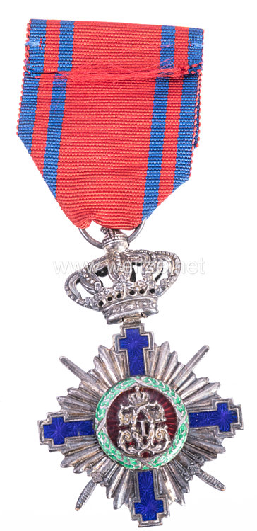 Königreich Rumänien : Orden vom Stern Rumäniens 1. Modell 1877-1932, Ritterkreuz mit Schwertern Bild 2