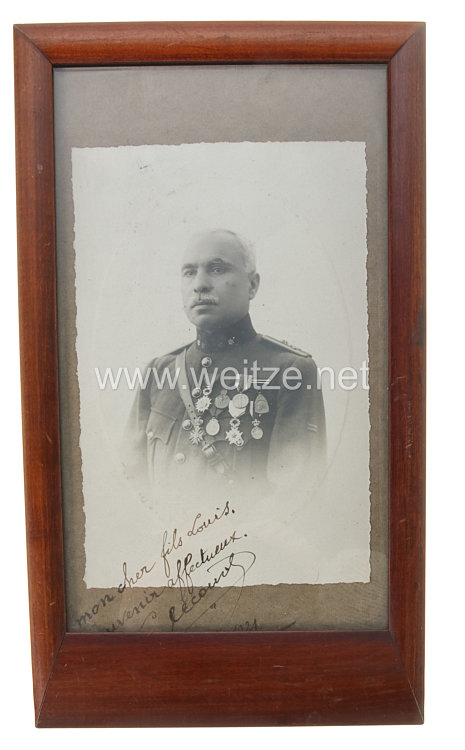 Belgien Portraitfoto eines Offiziers mit Auszeichnungen