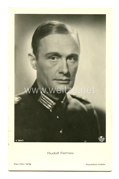III. Reich - Portraitpostkarte von Rudolf Fernau