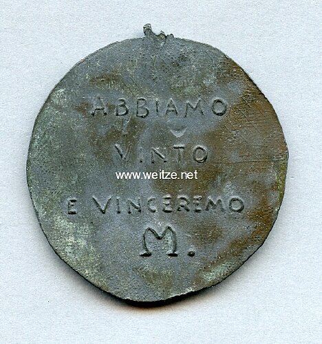 Italien 2. Weltkrieg Medaille "Abbiamo Vinto E Vinceremo" Bild 2