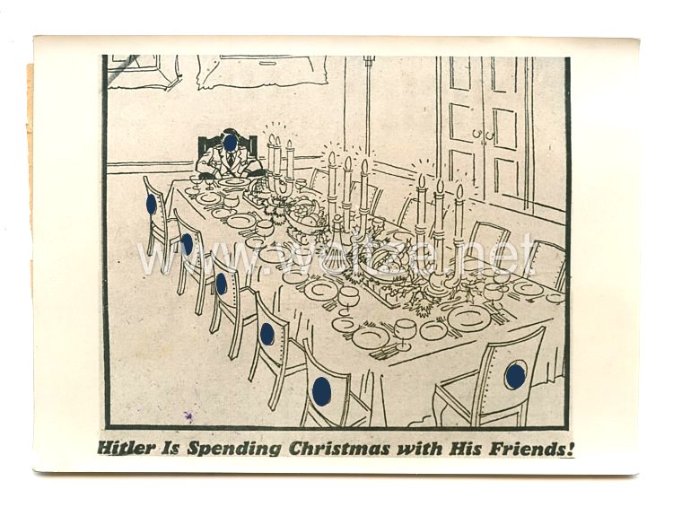 3. Reich Pressefoto: Hitler feiert Weihnachten mit seinen Freunden