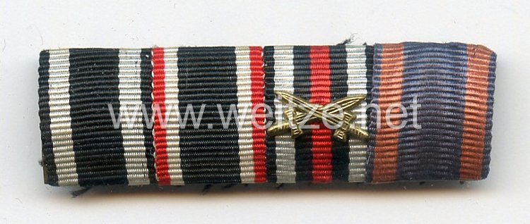Bandspange für einen oldenburgischen Veteranen im 1. Weltkrieg 