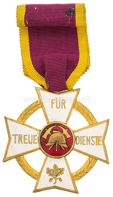 Landesfeuerwehrverband Baden Feuerwehr Ehrenkreuz für 50 Jahre ununterbrochene vorwurfsfreie Dienstzeit 1926-1936
