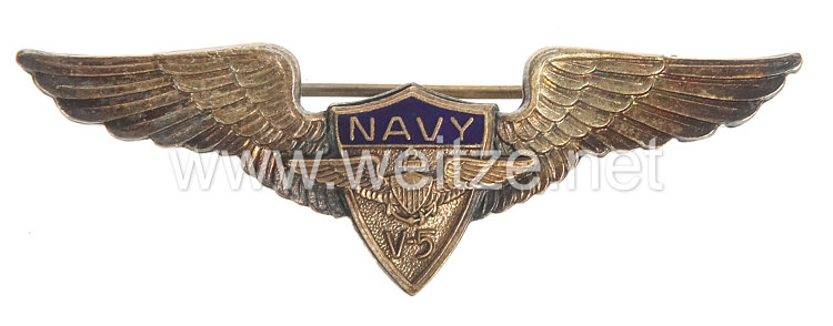 USA World War 2: US Navy V-5 Wings (Sweatheart - Souvenir Wings) 