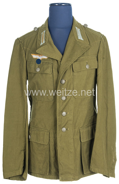 Wehrmacht Tropenfeldbluse M 43 für Mannschaften Bild 2