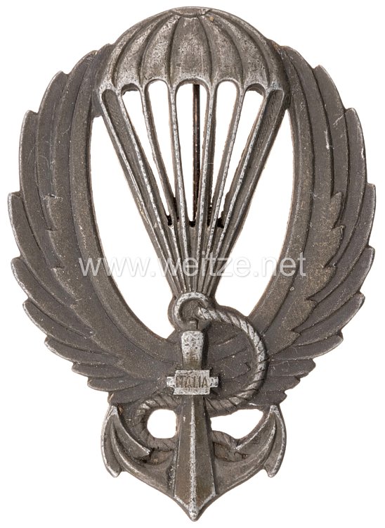 Italien 2. Weltkrieg RSI ab 1943: Abzeichen für Fallschirmjäger Kampfschwimmer der Angehörigen der 