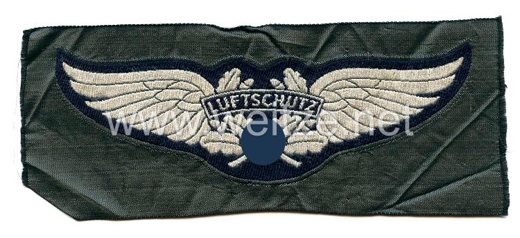 RLB Reichsluftschutzbund großes Brust-Emblem für Mannschaften 