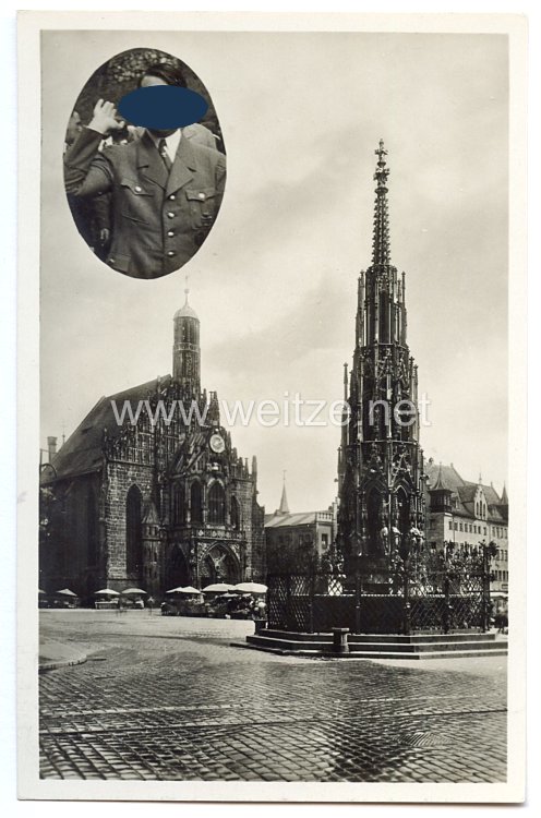 III. Reich - Propaganda-Postkarte - " Reichsparteitag Nürnberg 1923-1933 "