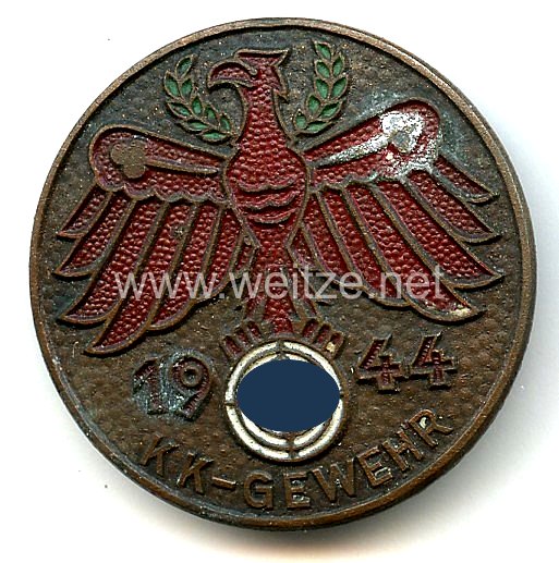 Standschützenverband Tirol-Vorarlberg - Gauleistungsabzeichen in Bronze 1944 " KK-Gewehr "